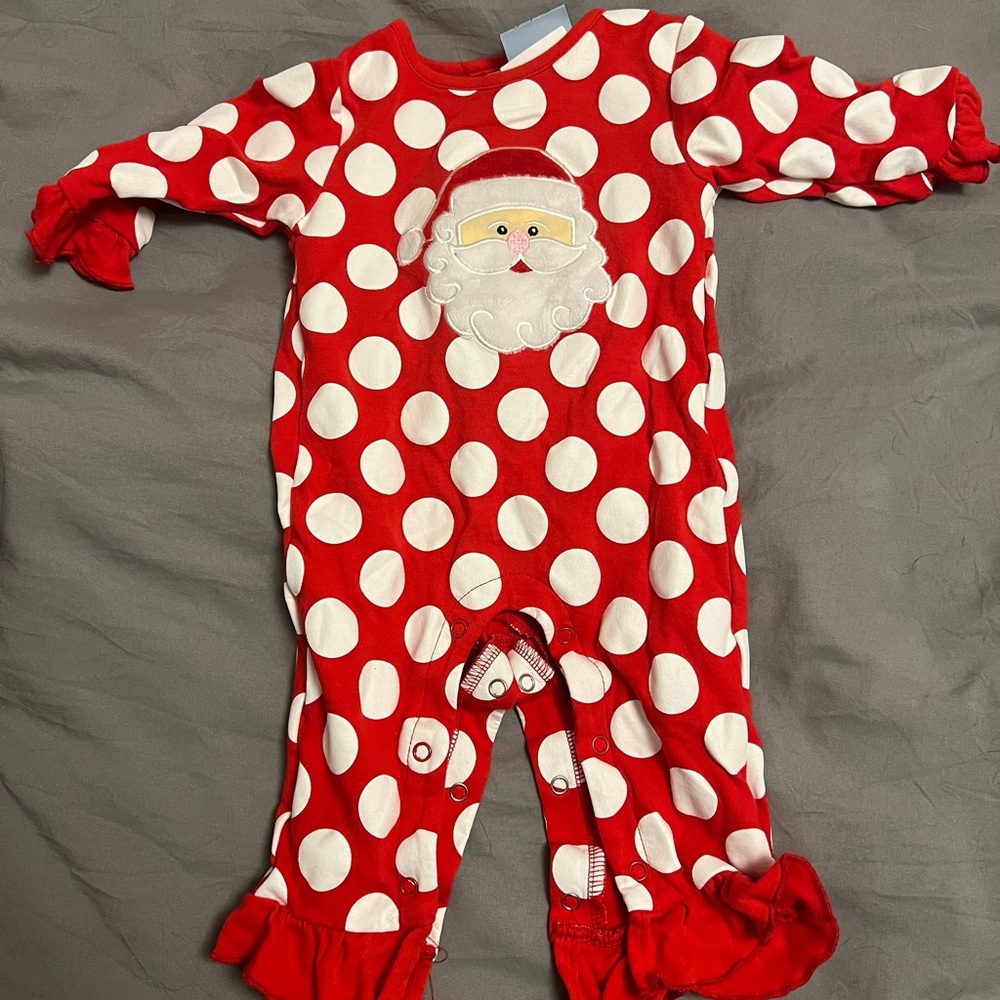 Three Sisters Santa Outfit, 9 months